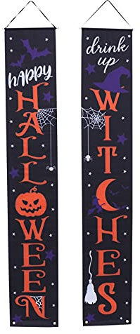 BESPORTBLE Decorative Hanging Decals for Halloween Luminous Banner Door Decoration