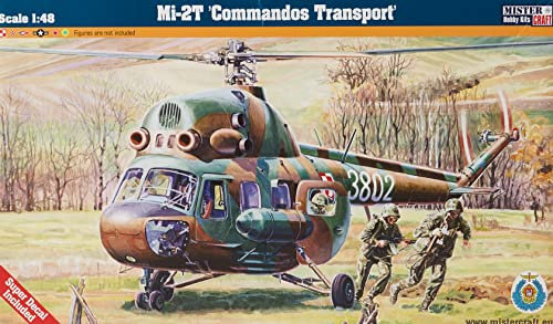 Mistercraft Modellbausatz Mi-2T Comandos Transport Maßstab 1:48 Plastikbausatz, Bausatz zum Zusammenbauen Kunststoffmodell, Bauanleitung,296.0mmx252.0mm