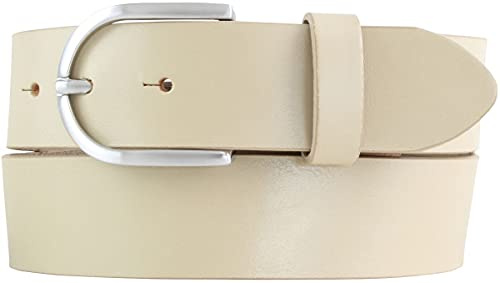 BELTINGER Damen-Gürtel aus Vollrindleder 4 cm | Jeans-Gürtel für Damen 40mm | Vollleder-Gürtel mit runder Gürtelschließe