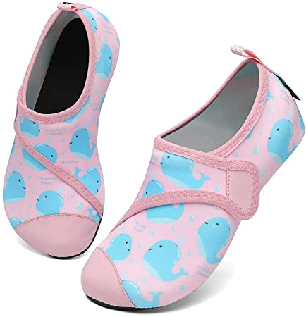 SAGUARO Barn Strumpor Pool Aqua Scarpins Flicka Snabb Torkning, Rosa val, 36/37 EU