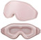 WLLHYF Silk Sleep Mask, 3D Stereo Deep Sleep Eye Mask Comfortable Adjustable Cute Block Out Light Eye Covers for Man and Woman All Night Sleep (Pink)