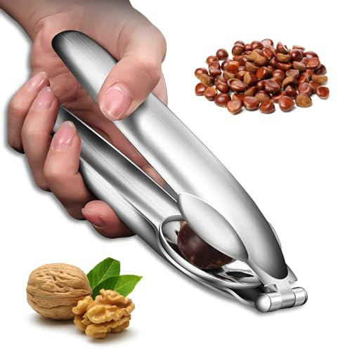 Maronen Cortador de Castañas de Acero Inoxidable, Cascanueces, Avellanas, Maroni (1 Unidad)