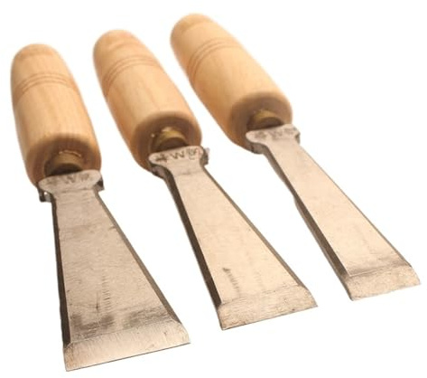 Scalpelli for intaglio del legno con manico in legno Coltello scalpello professionale for strumenti fai da te di base for il taglio del legno e utensili manuali dettagliati for la lavorazione del legn