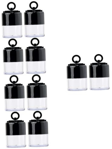 Ipetboom 10stücke Nachfüllbare Lose Puderbox Mit Puderquaste Tragbarer Kosmetikbehälter Für Lose Puder Make-up Und Unterwegs Kompakt Und Langlebig Für Alltag Und Reisen