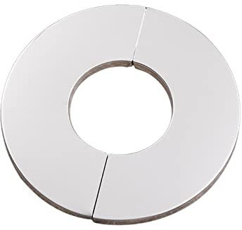 Rohrmanschetten, Edelstahl-Wasserrohrabdeckung, Wandflansch, selbstklebend, for Dusche, dekorative Abdeckkappe, Bad, Küche, Wasserhahn-Zubehör (Farbe: E 41 mm, Größe: 1) (Farbe: D 51 mm) (Color : D 5