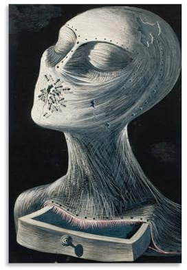 HBEOOP Salvador Dali berühmte Farbe (Ameisen-Gesicht), Poster, Wandkunst, Schlafzimmer, Heimdekoration, hängendes Bild, Leinwand, Gemälde, 50 x 75 cm