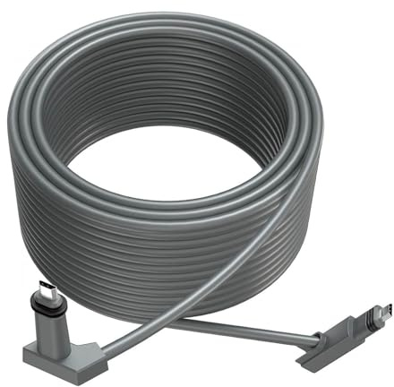 Câble D'extension de 45 M, Kit Internet étanche, Câble Satellite Compatible, Câble de Remplacement pour Satellite Rectangulaire V2