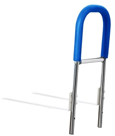 Barandilla de Cama de Acero Inoxidable, Barra de Apoyo para Personas Mayores, barandilla de Seguridad (Azul)