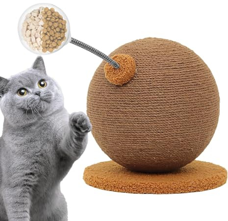 Cat Scratch Ball | Gatto Gratta Albero, Edificio Arrampicata Integrato Giocattolo Raschiare Per Giocare Camera Da Letto Camera Da Letto Interno Appartamento Esterno Viaggio Di Compleanno Per La Casa