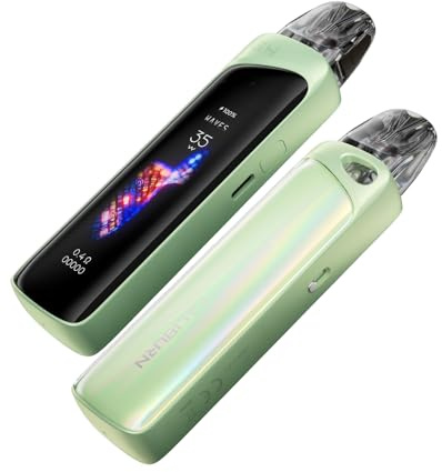 U-'well Caliburn G4 Pro Kit 35 W Vape (Verde Claro) Batería 1800mAh 3 ML 0,4 Ω/0,6 Ω Cartucho Caliburn GPP Pod Atomizador MTL/RDL Vaporizador pantalla ultrairrompible 2,51'' Original - No Nicotine