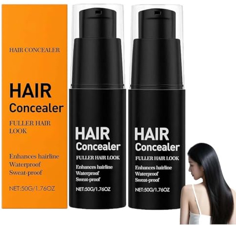 Lefron Magic Hair Concealer 2.0, Lefron Hair Filler Waterproof, Schütthaar zum Sofortigen Kaschieren Kahler Stellen, Haaraufbaufasern, Haar Concealer zur Haarverdichtung für Frauen und Männer (2Stk)