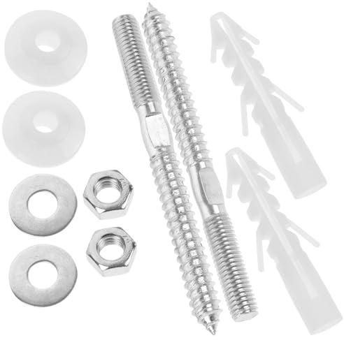 DIKACA Basin Fixing Kit 10x120mm Extended Expansion Screws Universal Wash Basin Mounting Set Anti-Loosening Fixing Fitting for Wall Installation