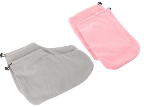 NUOBESTY Copertura Idratante Fascia Elastico per Mani e Piedi, Guanti e Calzini Protettivi Comfortevoli per Trattamenti di Parafina Domestici