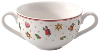 Villeroy & Boch - Toy's Delight Suppentassen 6er Set 250 ml Bunt, Mikrowellensicher, Geschirr Weihnachten, Weihnachtliches Serviergeschirr, Tasse für Suppen, Suppentasse mit Henkel, Premium Porzellan
