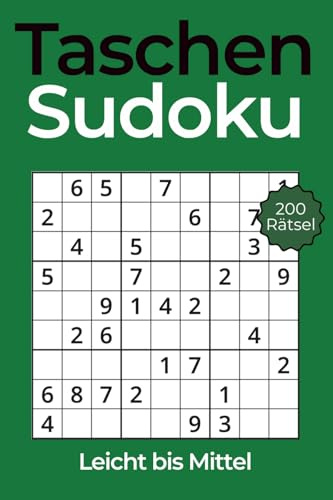 Taschen Sudoku – Kleines Rätselbuch für Erwachsene im A6-Format: 200 klassische Sudokus im Mini-Format – ideal für unterwegs. Schwierigkeitsgrad: Leicht bis Mittel