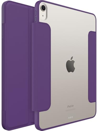 OtterBox Symmetry Folio Hülle für iPad Air 11 Zoll (M2), Lila | Für iPad Air 11 (2024), Stoßfeste, sturzsichere, dünne Schutzhülle, nach Militärstandard getestet