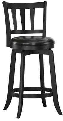 Hillsdale Presque Isle Swivel Stool, Counter Height, Black