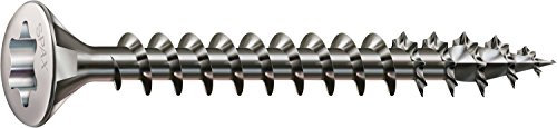 SPAX Universalschraube aus Edelstahl rostfrei A2, 3,5 x 30 mm, 200 Stück, T-STAR plus, Linsensenkkopf, Vollgewinde, 4CUT, 0627000350303