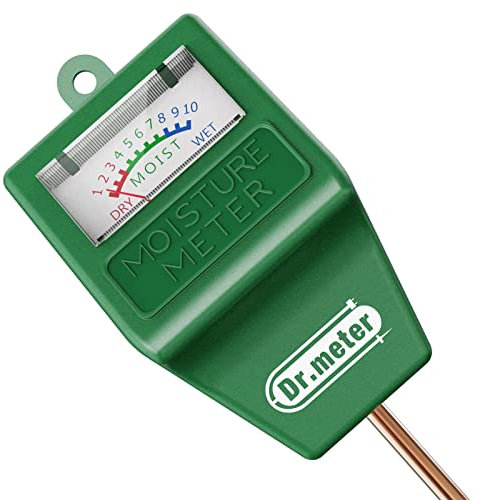Dr.meter Igrometro per Piante, 27CM Misuratore Umidità Terreno Suolo Acqua Monitor di Giardinaggio, Agricoltura, Piante da Interno ed Esterno (Nessuna Batteria Necessaria)