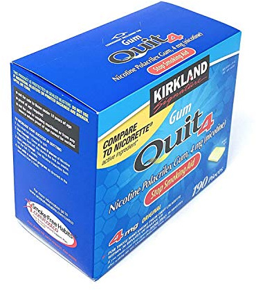 Kirkland signature Gum Quit 4 Stop Smoking Aid 190 pieces