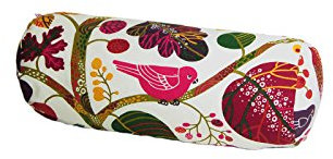 beties „Zauberwald“ Nackenrollen Bezug ca. 15x40 cm in interessanter Größenauswahl hochwertig & angenehm aus 100% Baumwolle (Elfenbein-bunt)