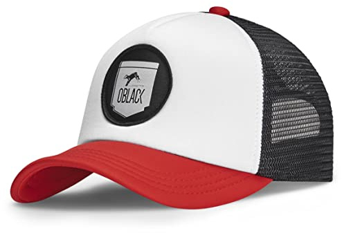 Oblack Trucker Classic Red Baseball cap, Rosso, Taglia Unica Uomo