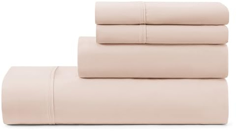 UGG Hedi Bettwäsche-Set für Kingsize-Bett, 4-teilig, luxuriöse kühlende Bettlaken mit tiefen Taschen, Premium-Bettwäsche mit 2 Kissenbezügen, hypoallergen, maschinenwaschbar, weich, leicht,