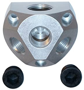 Druckluftverteiler Druckluftdose Druckluft Wanddose Luftverteilerdose ALU 1/2