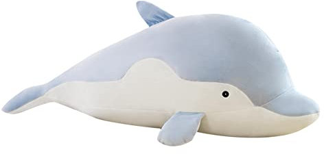 Dauphin en Peluche 30cm, Mignon Doux Dauphin Jouets en Peluche Poupées, Doux Câlin Oreiller Animal Poupée pour Enfants Filles Dormir Coussin Cadeau