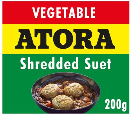 Atora Shredded Vegetable Suet, 200 g (1-Pack) | Vegetarian Cooking Alternative, Fluffy Texture, No Artificial Additives, Authentic British Flavour