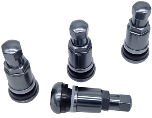 NAAA 4X Aluventile PKW Metallventil 11,3mm Leicht Felgenventile (Anthrazit)