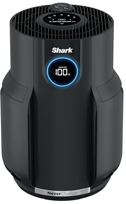 Shark HP152 NeverChange Air Purifier, 5-Year Filter, Save $300+ on Filter Replacements, Large Room, 650sq. Odor Neutralizer Technology, Captures 99.98% of Particles,