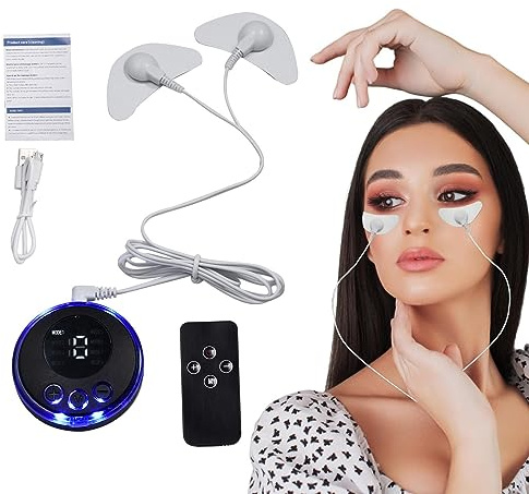 Masajeador Facial Reafirmante - Masajeador Facial Electrico - Microcorrientes Facial Masajeador Muscular - Con Parche Pads Ems Face Massage 8 Modos - Dispositivo De Estiramiento Facial