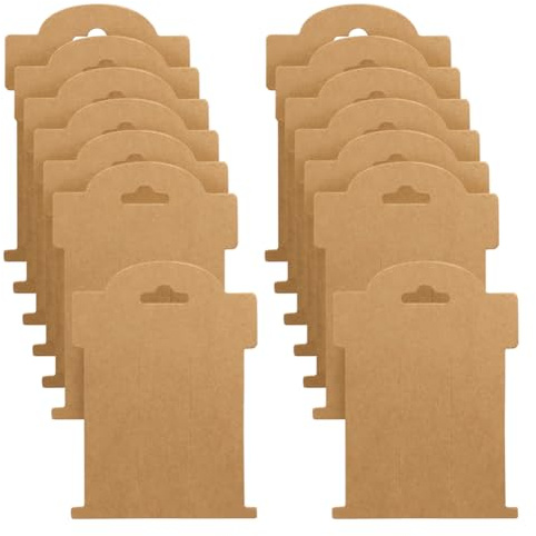 100 Stück Haarspangenhalter, Papierkarten, Haarschleife, Displaykarten, Haarspangen, Papphalter, Schmuckverpackungskarten, Haarschmuck, Organisationskarten, Braun