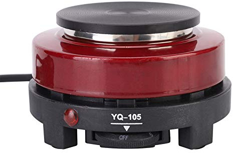 Kleine Kochplatte für Espressokocher, Elektrische Heizplatte für Espresso Tragbarer Kochplatten Herdplatte für Tee Kaffee,für Büro Camping 500W 220-240V