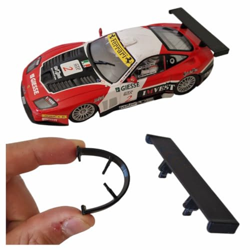 Blackslot Flexibler Spoiler – Carrera Zubehör für 132 Ferrari 575 GTC, Carrera Bahn Tuning Ersatzteil Kleinteil im Maßstab 1:32