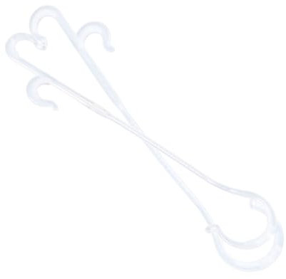 CIYODO Tomaten Pflanzenstützhaken 850 Stück Weiß Nylon 13cm Doppelseitige Haken für Tomaten Gurken Paprika Gemüseranken Obstcluster Gewächshaus und Garten Pflanzenbefestigung