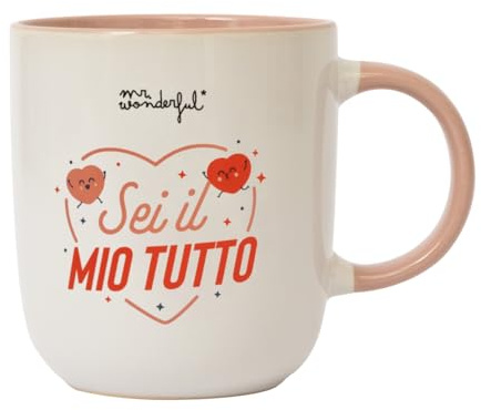 Mr. Wonderful - Taza - Sei il mio tutto - Tazza in ceramica con messaggio d'amore