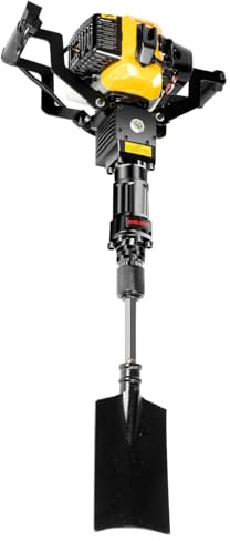 Handheld Benzinbagger,2 Takt Digger Handheld Benzinbagger Tragbarer 33cc Gas Power Bagger Schaufel Baum Pit Digger Bohrmaschine 6500 RPM,Für Gärten,Farmen,GartensträUchern und Anderen