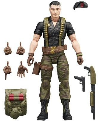 G.I. Joe Classified Series Retro Cardback Flint, Collectible 6 Inch Action Figure with 9 Accessories