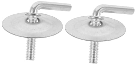 Viti Base Ventilatore a L, 2 Pezzi, Ferro, Argento | Ricambio per Ventilatore da Pavimento ed Elettrico, Supporto Sicuro, Sostituzione Facile, 2 Pezzi