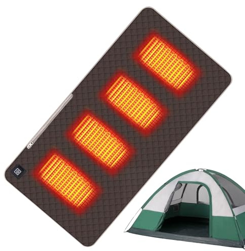 Coprisedile riscaldato | Riscaldatore per sedile portatile con 3 livelli di riscaldamento, alimentato tramite USB | Cuscinetto termico per campeggio, stadio, ufficio, caccia, escursionismo, auto, schi