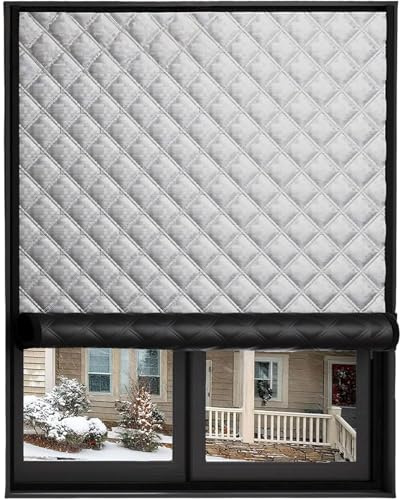 Tenda a rullo isolante senza Forare,tenda avvolgibile oscurante con Autoadesiv per finestre e porte, Blackout, opaco, Protezione Solare,Personalizzabile
