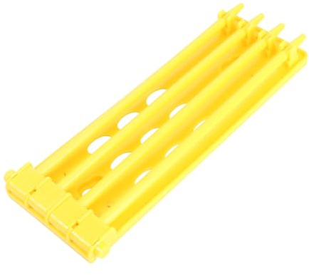 SHERCHPRY Plastic Pigeon Foot Ring Storage Rack for Racing Pigeons, Yellow | One Piece Holder, Wear Resistant and Not Easy to Deform, Keeps Pigeon Ring Storage Neat and Organized