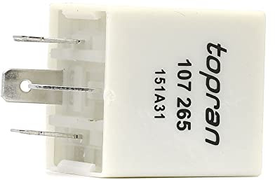 TOPRAN Relais, Kraftstoffpumpe 107265 | Kompatibel mit: AUDI 100 C4 Avant, 100 C4 Stufenheck, A4 B5, A4 B5 Avant, A6 C4, A6 C4 Avant, A6 C5, A6 C5 Avant