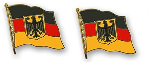 Yantec Flaggenpin 2er Pack Deutschland mit Adler Pin Anstecknadel Fahnenpin