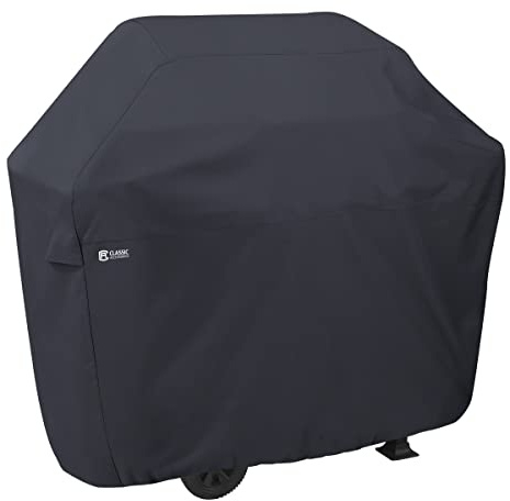 Classic Accessories Grill Abdeckung XS, Für Kleine BBQ Grills, Reißfestes Material mit Belüftungsöffnungen, Schutz vor Allen Wetterbedingungen, Dunkle Taupe/Pilz/Espresso (97 x 56 x 112 cm)
