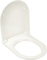 Ideal Standard - Esedra, Copriwater originale dedicato in Duroplast, Tavoletta avvolgente compatibile da 355x425x6 mm, Copri wc avvolgente termoindurente con chiusura standard, T627701, Bianco