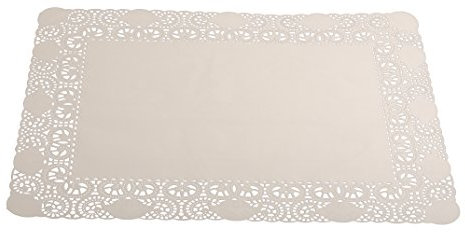 Semy Tortenspitze, rechteckig, 40x50 cm, weiß, 1er Pack (1 x 100 Stück)
