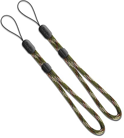 Ringke Lanyard Dragonne Poignet [Green Camouflage] [2-Pack] pour Téléphone, Smartphone, Caméra, DSLR, USB